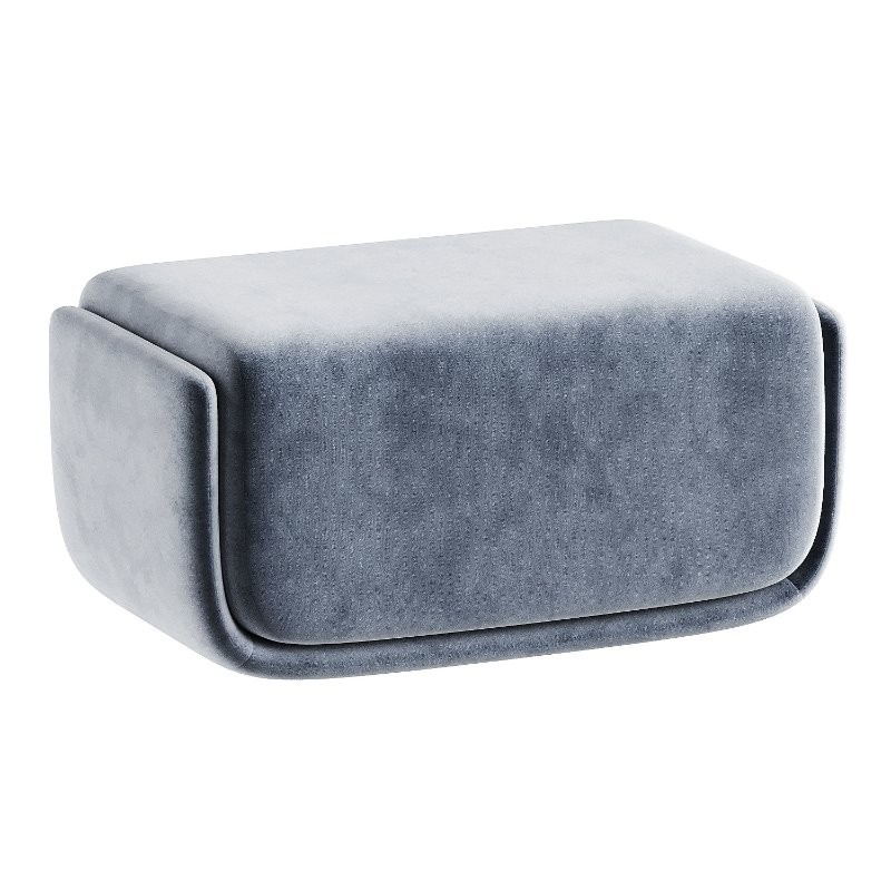 basket pouf black - Image 1