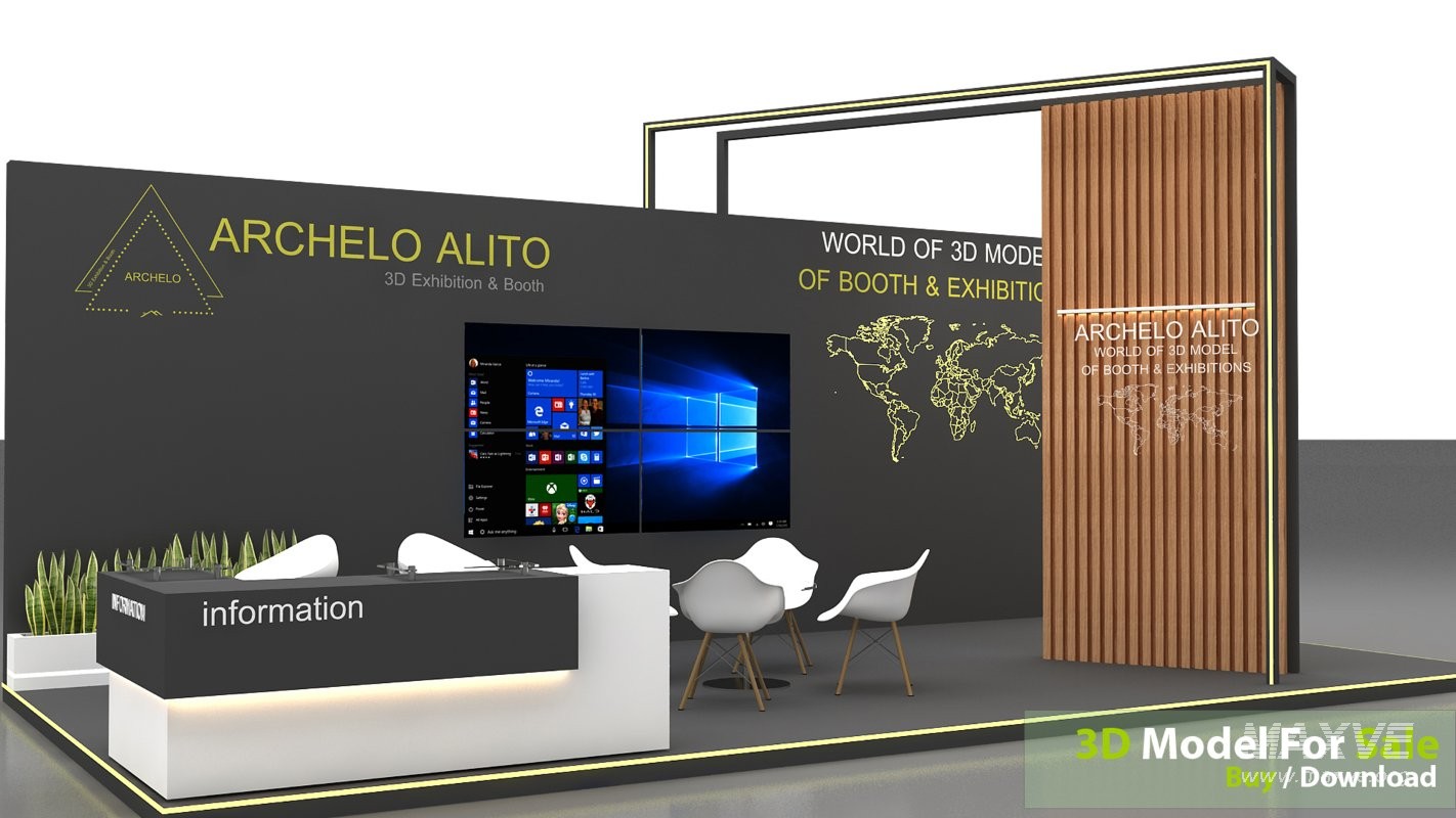 3d kiosk booth exhibition - Image 6