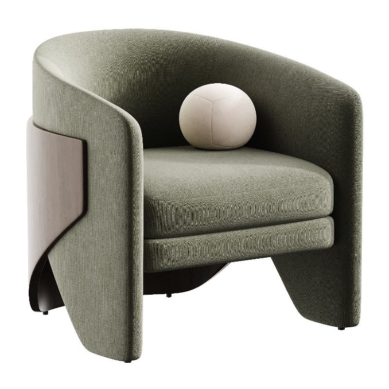 finn dove grey armchair - Image 1