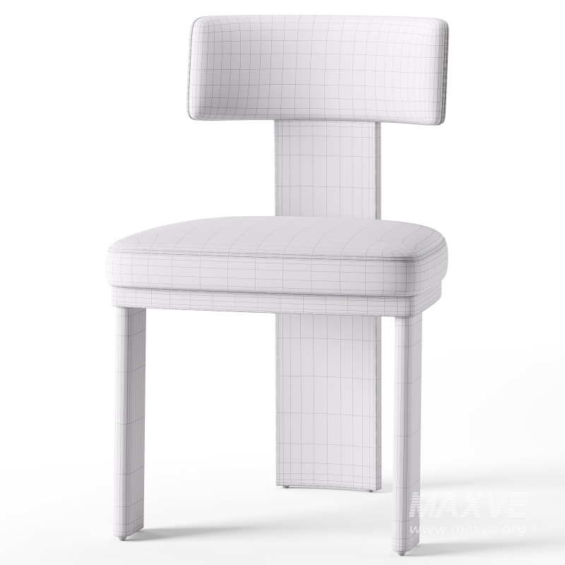 Isadora Isabelline White Fabric Dining Chair - Image 1