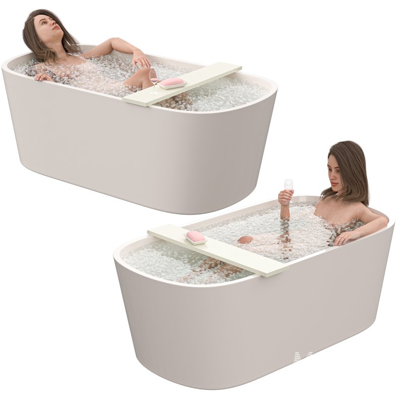 Woman in Bathtub for 3 poses - Image 2