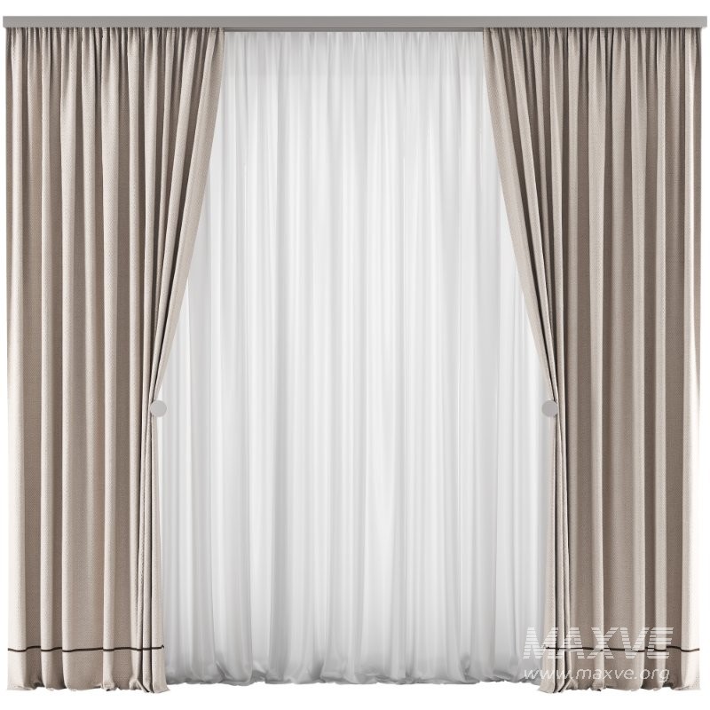 Silk and Cotton Curtain Set 89 - Image 1