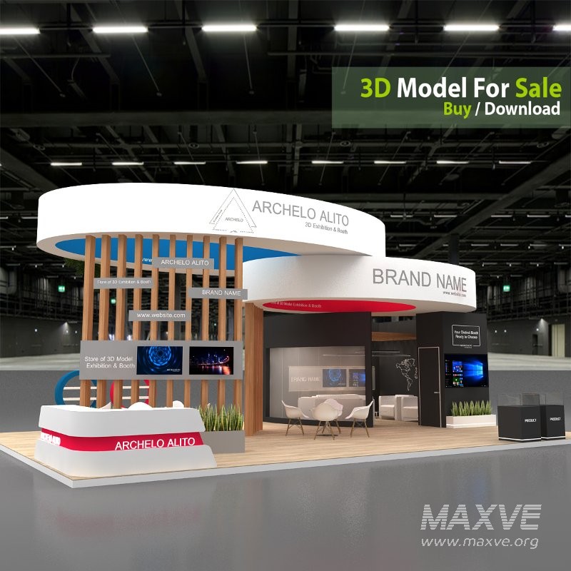 3d model booth stand - Image 1