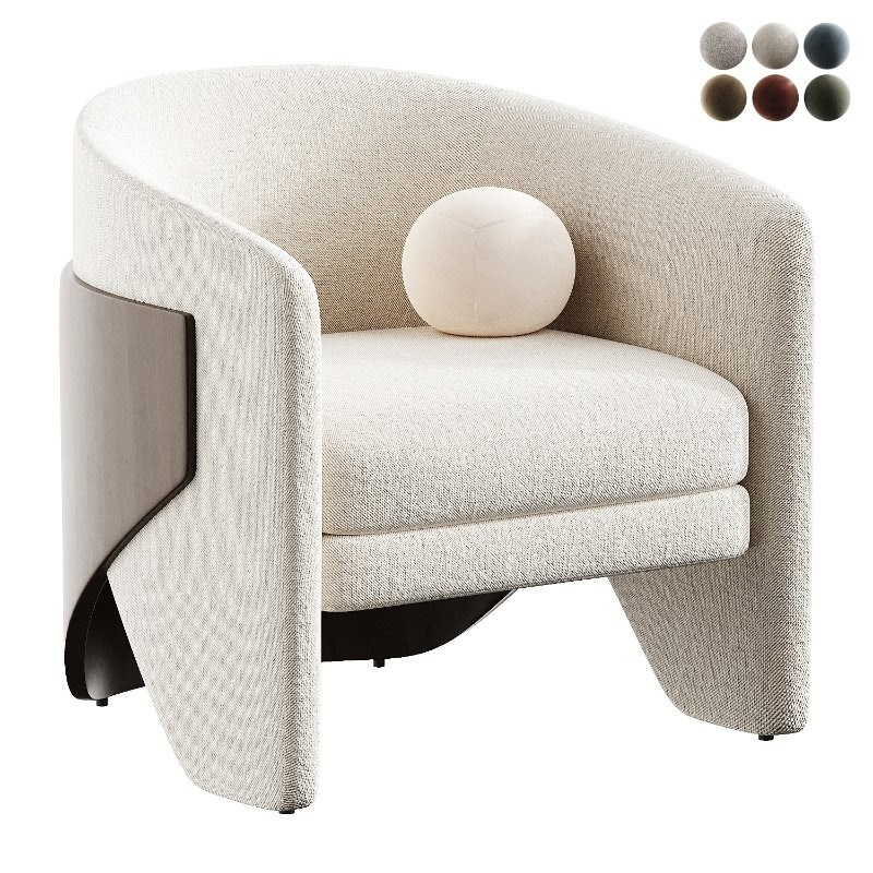 finn dove grey armchair - Image 4