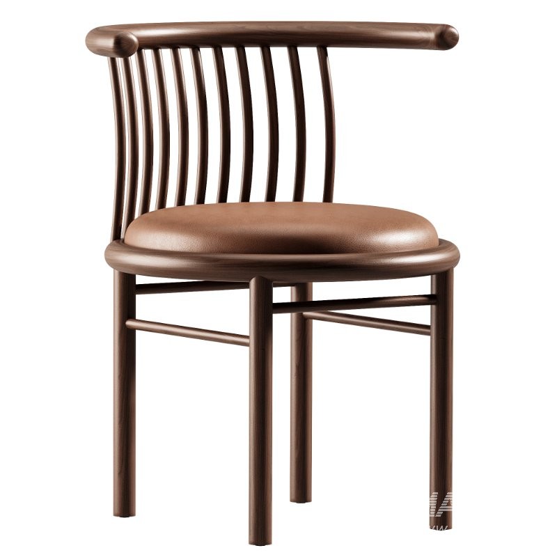 Mathilde Leather Dining Chair - Image 1