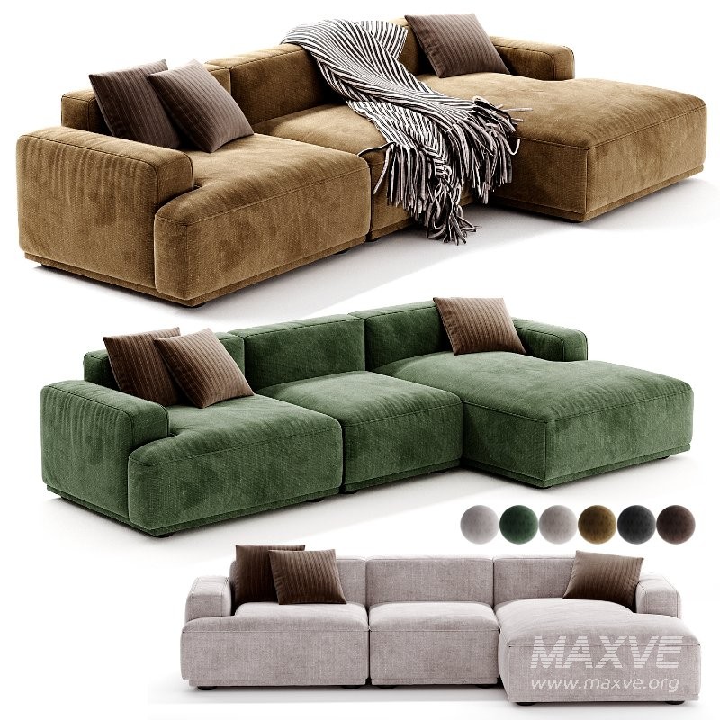 Muuto Connect Soft Modular Sofa 3 Seater - Image 4