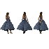 Woman Dress in 3 poses - Thumbnail 1