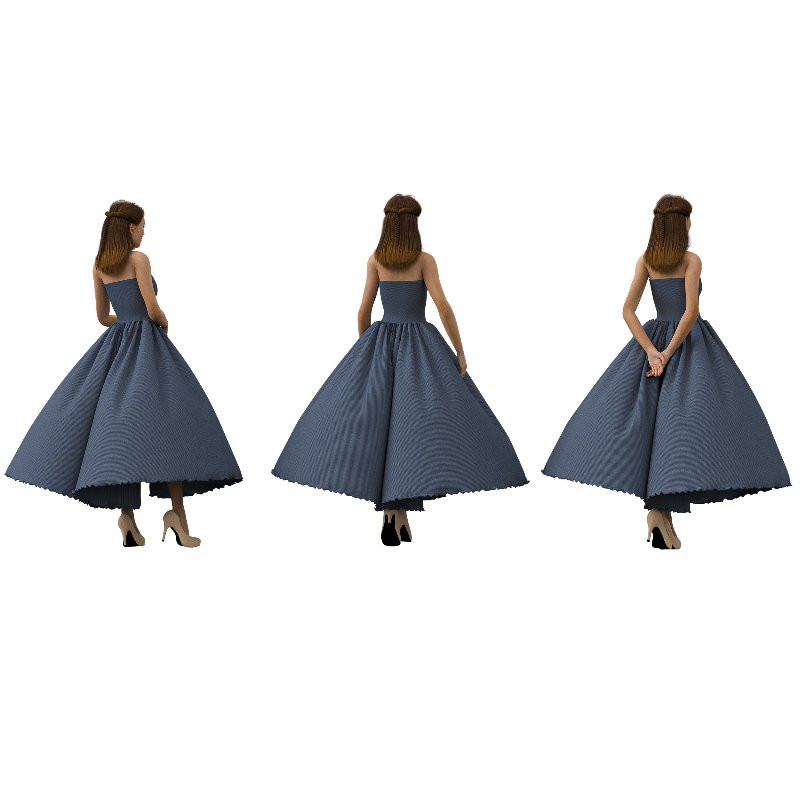 Woman Dress in 3 poses - Image 1