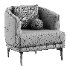 modern linen armchair - Thumbnail 1