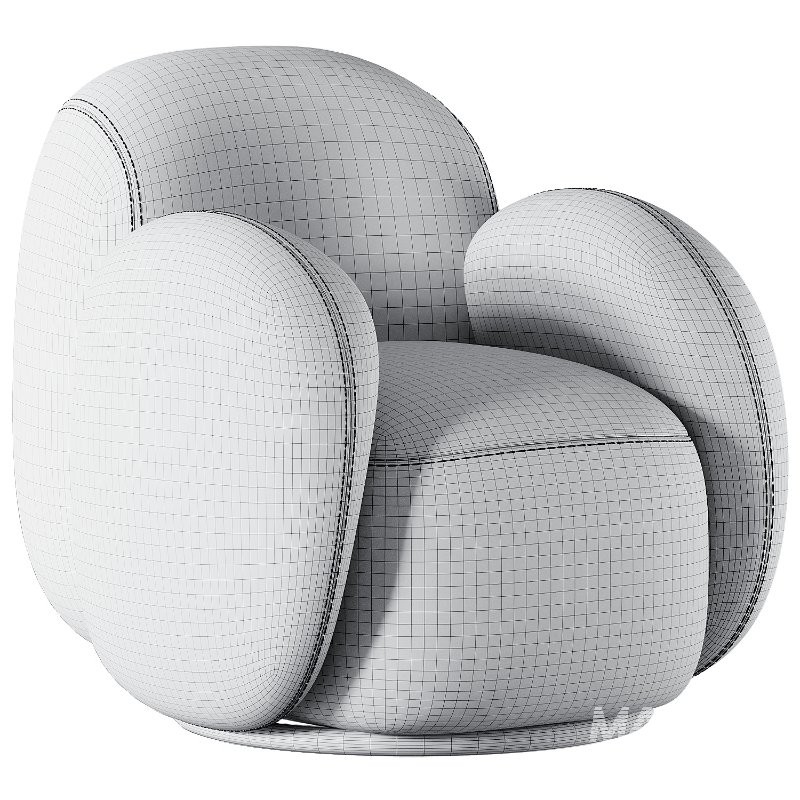 Swivel chair Teop Cozy Milk - Image 3