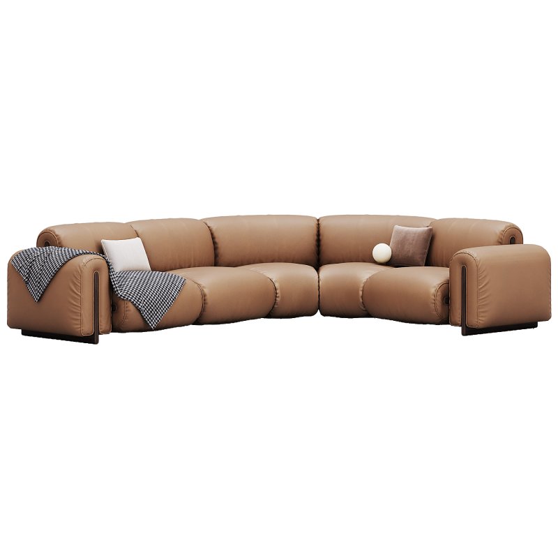 Colle Sectional Sofa With Corner On Right Side By Natuzzi - Image 2