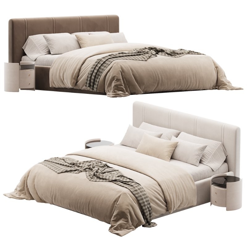 White eco leather bed - Image 1