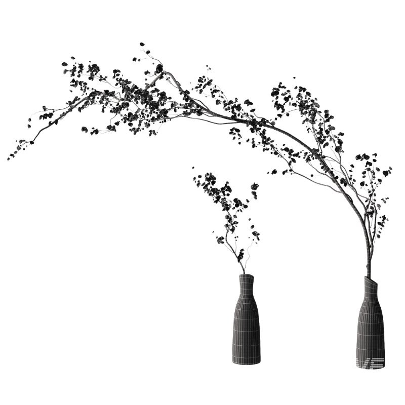 Flowering branch in a vase 04 - Image 3