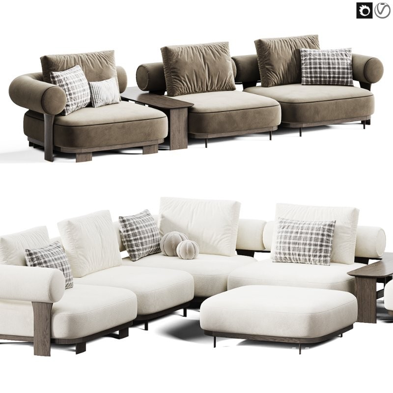 Kyoto Sofa By Saloni - Image 4