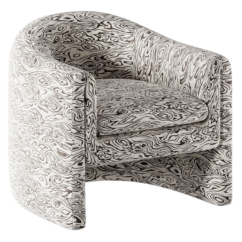 Willow Jacquard Sculptural Chair - Image 1