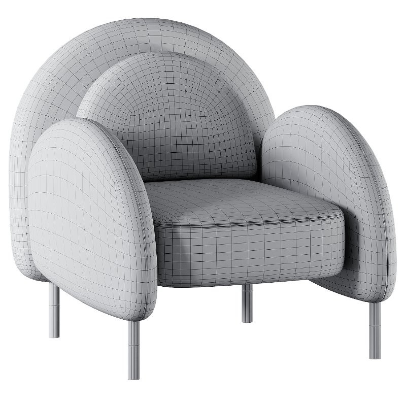 Caldera Velvet Olive Armchair - Image 3