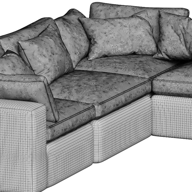 Dream Navy Sectional Sofa Combination 04 - Image 3