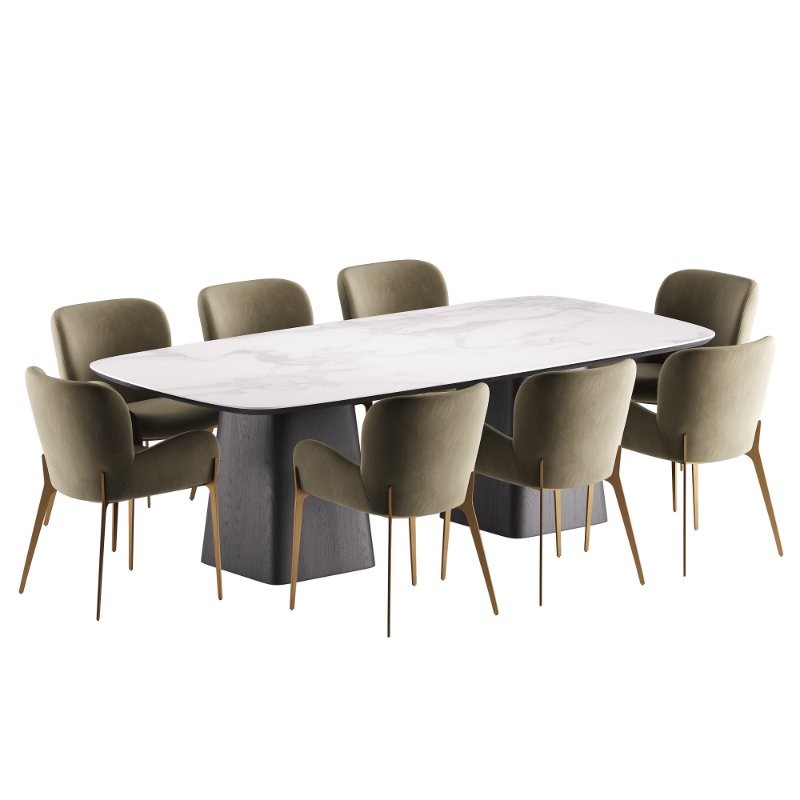 Milana Dining Chair and Dunstan Dining Table - Image 6