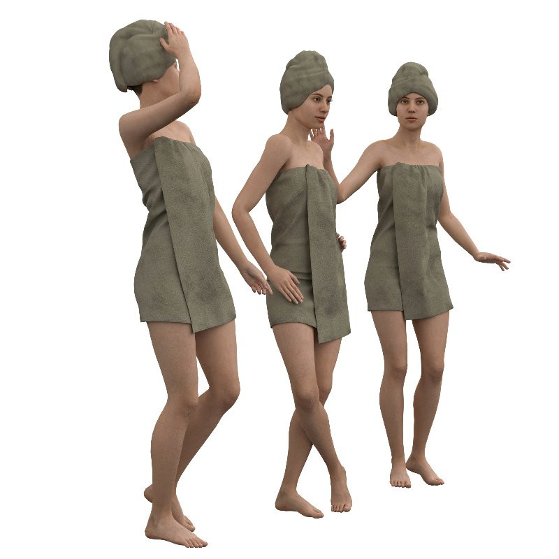 Spa Comfort Set in 3 poses - Image 2