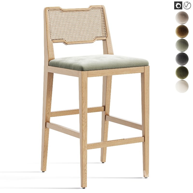 Eva Bar Chair By Domkapa - Image 6