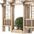 Wooden Garden Arbor 03 - Thumbnail 4