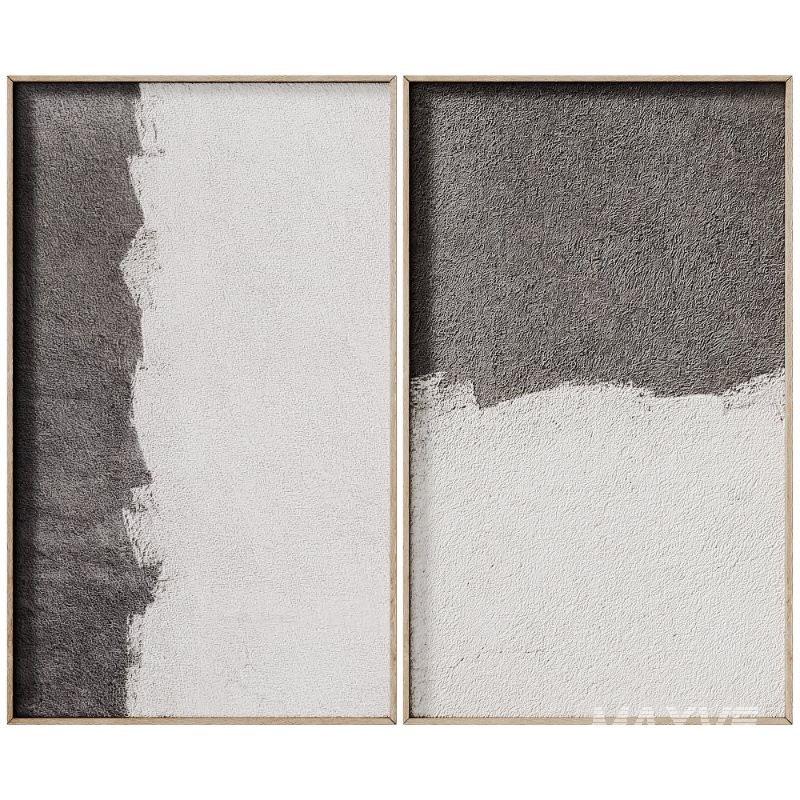 Decorative 3D Art Relief Panel 156 Set - Image 1