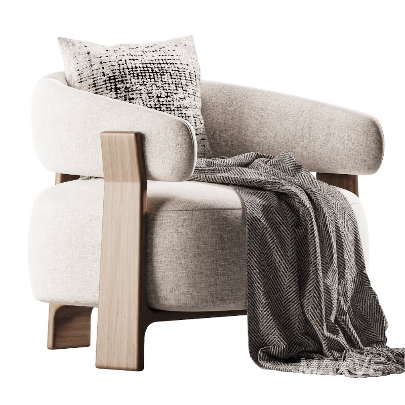 Granite lenestol i chenille - Image 1