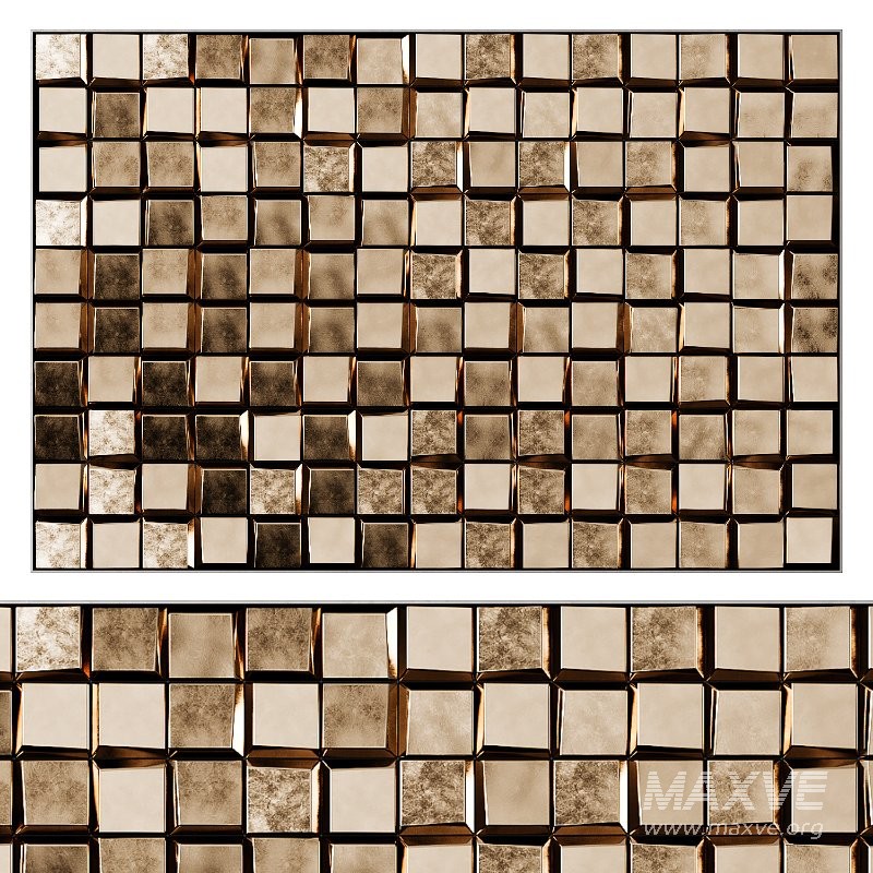 3D Art Relief 204 Douro Tiles Panel by Theiatiles - Image 1