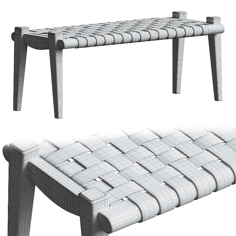 Salazar Leather Bench - Image 3