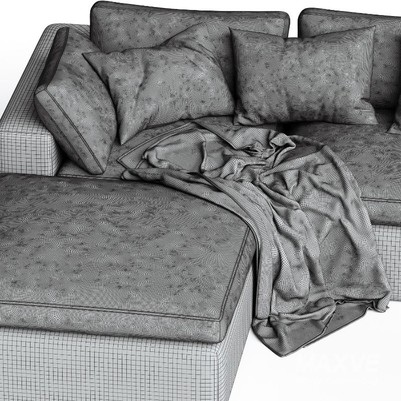 Dream Navy Sectional Sofa Combination 01 - Image 3