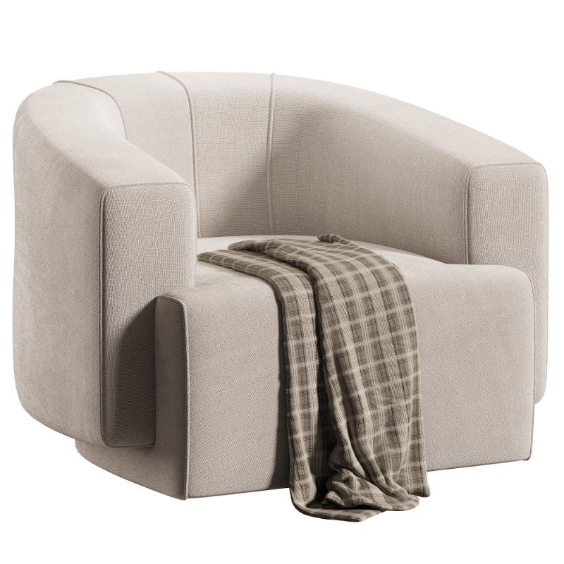 Hamlin Nubuck Leather Swivel Chair - Image 1