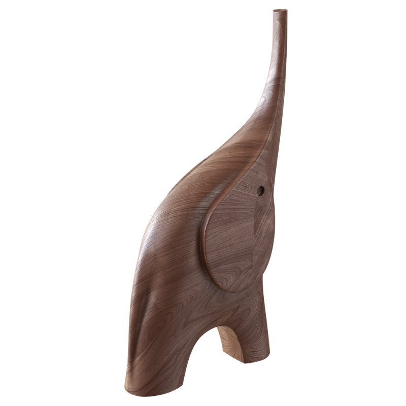 Cute Elephant wooden figurine - Image 1