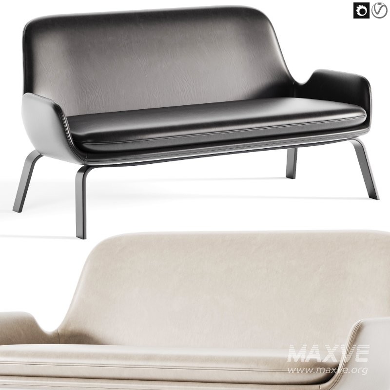 Era 2 Seater Sofa Steel - Image 1