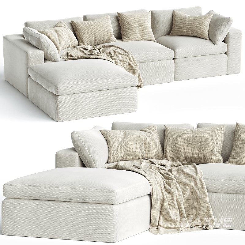 Dream Navy Sectional Sofa Combination 01 - Image 2