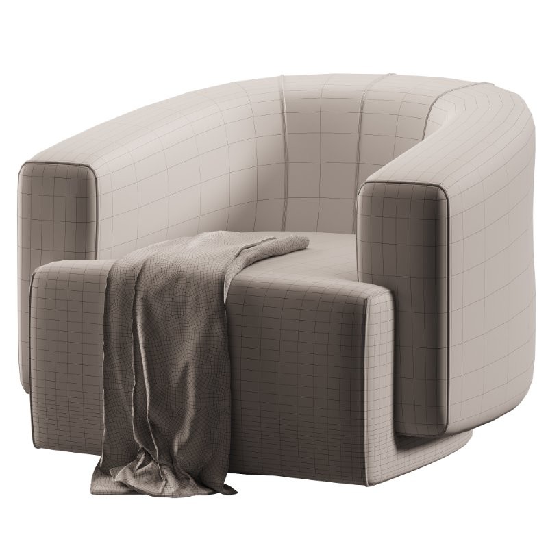 Hamlin Nubuck Leather Swivel Chair - Image 7