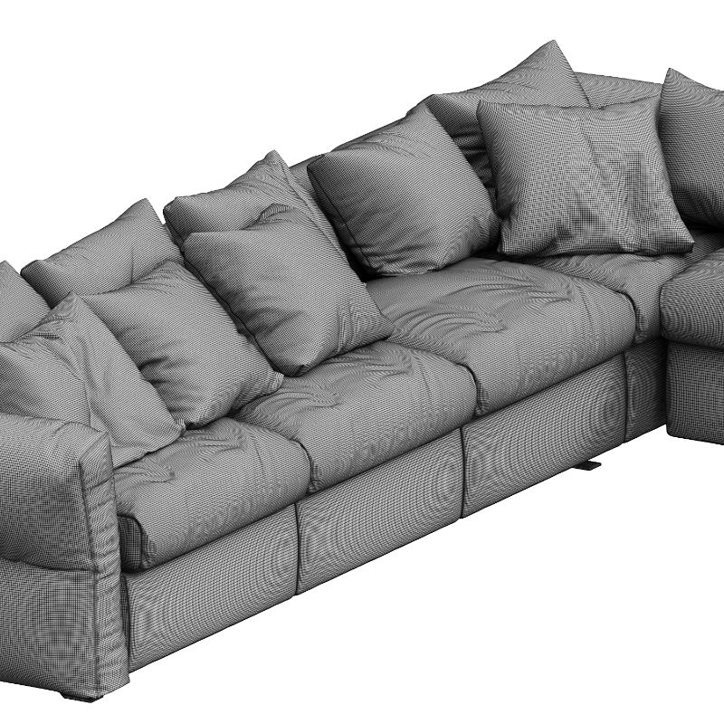 Newbridge Corner Sofawith ottoman by Flexform - Image 4