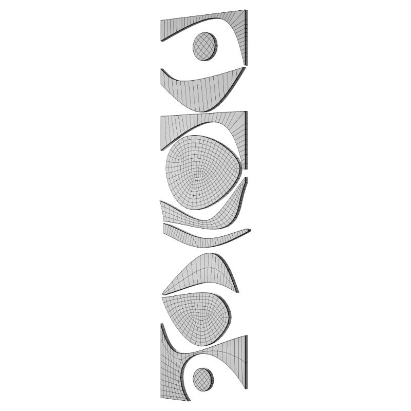 Decorative Panel 3D ART RELIEF 189 - Image 5