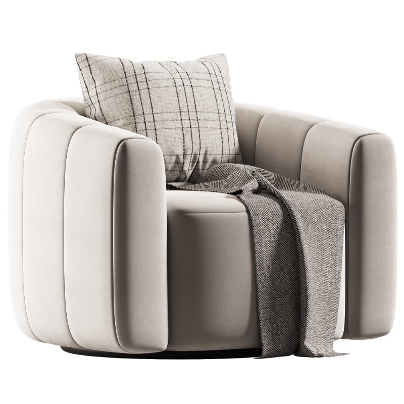 Green Velvet Swivel Chair - Image 1