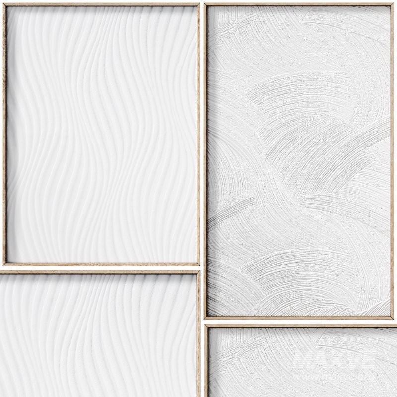 Decorative 3D Art Relief Panel 144 Set - Image 1