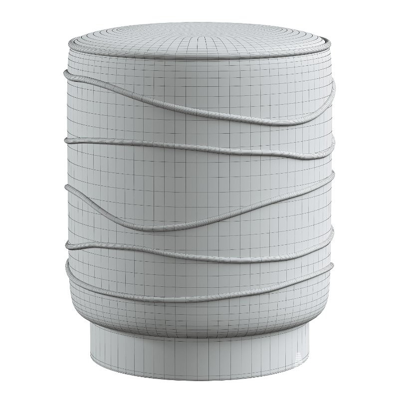 Nero Boucle Ottoman - Image 2