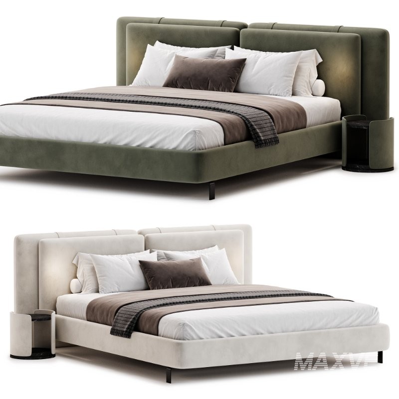Minotti Tatlin Soft Bed - Image 1