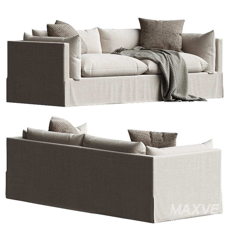 Four Hands Habitat Slipcovered Sofa - Image 4