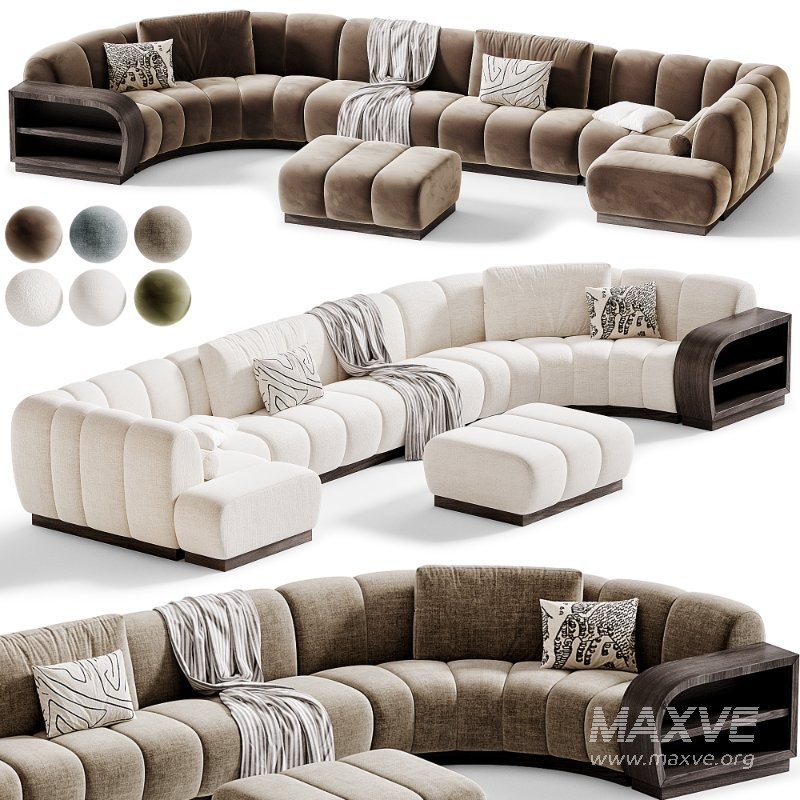 Biscuit Sectional Modular Sofa - Image 1