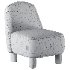 Mansi Soft Beige Armchair - Thumbnail 3