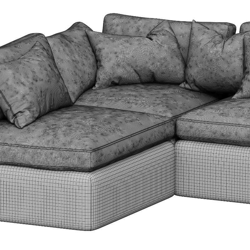 Dream Navy Sectional Sofa Combination 05 - Image 3