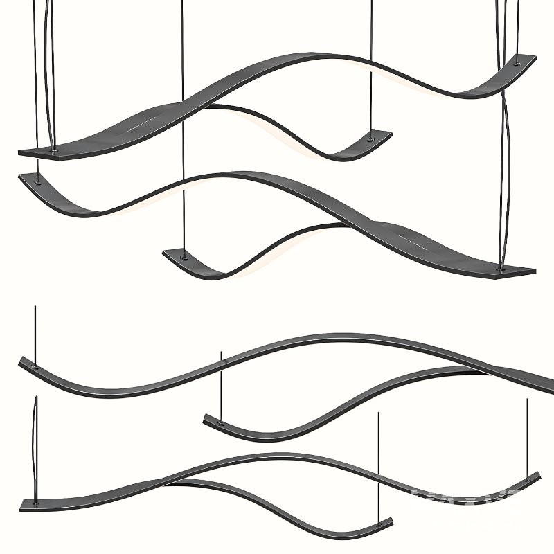 Creative Modern LED Abstract Chandelier - Image 3