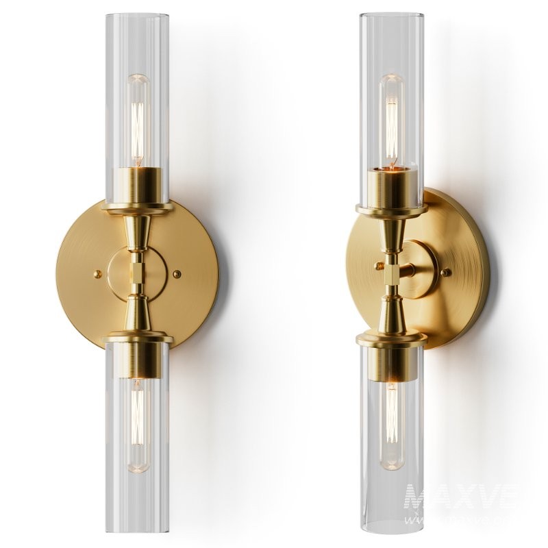 Double Bullet Glass Sconce - Image 3
