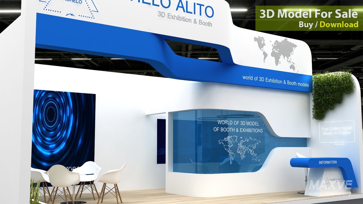 Exhibition Booth 3d Model - Image 4