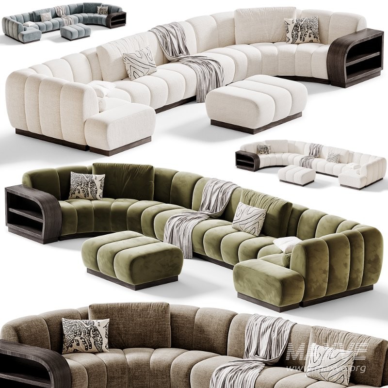 Biscuit Sectional Modular Sofa - Image 4