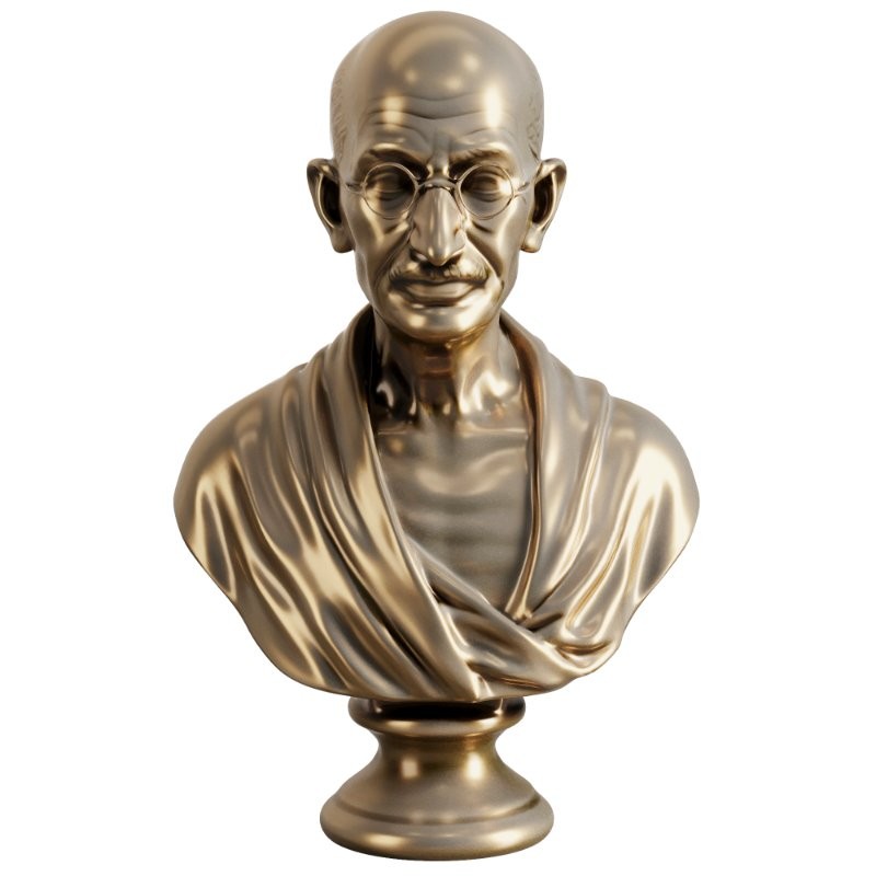 Sculpture set1 – Gandhi statue - Image 3